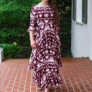 Dainty Jewells Versailles dress (maroon)